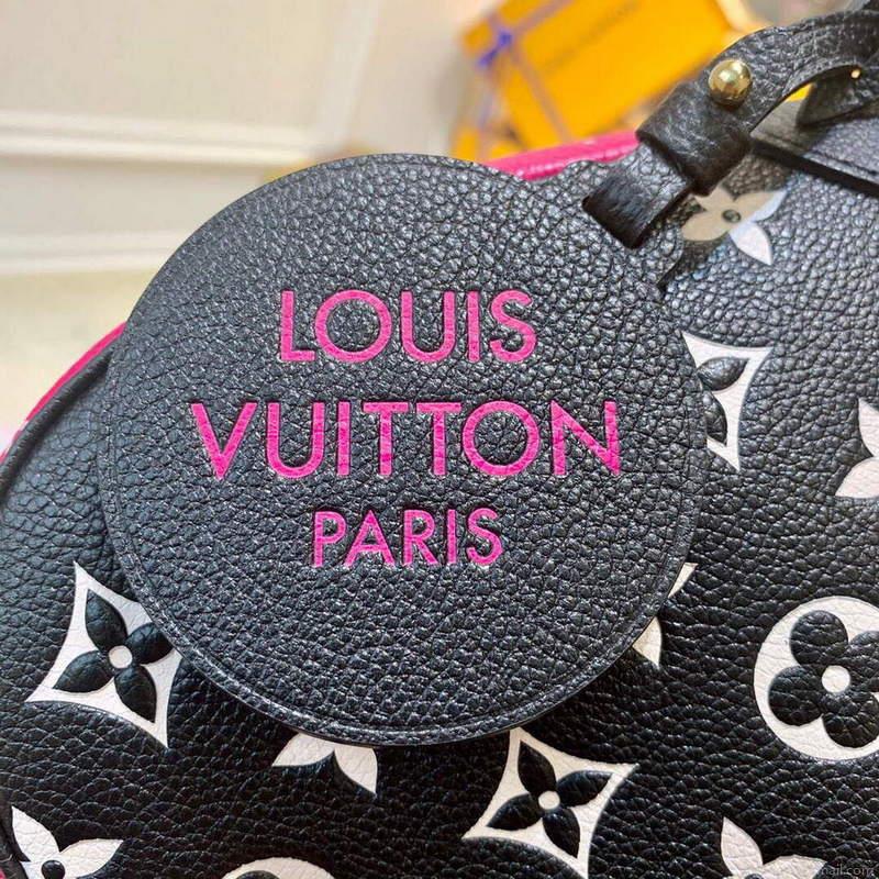 LV M46091 Louis Vuitton Bagatelle BB Bag Black White