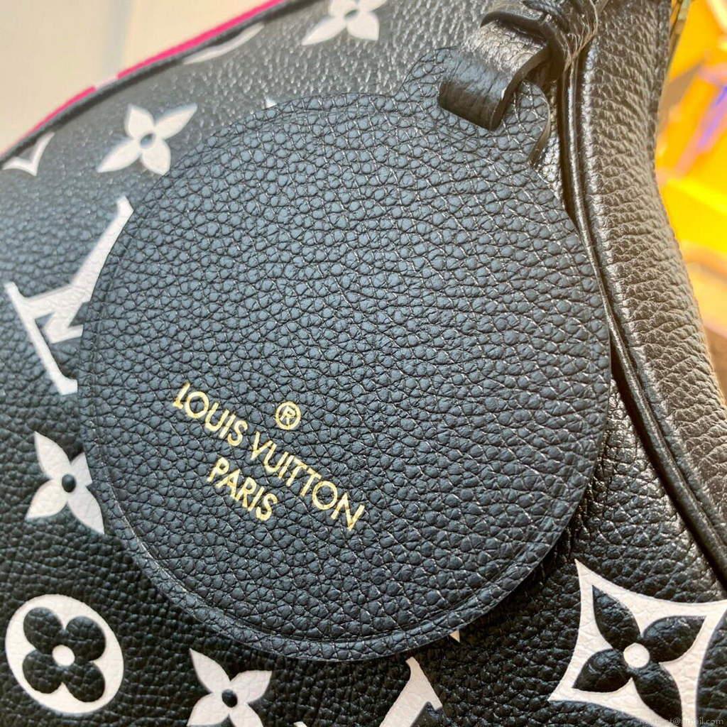 LV M46091 Louis Vuitton Bagatelle BB Bag Black White