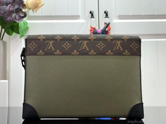 LV M30583 Louis Vuitton Pochette Voyage Steamer Bag Green