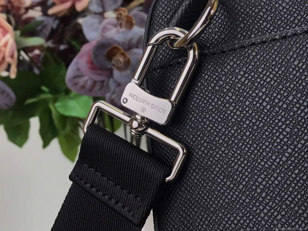 LV M30769 Louis Vuitton Briefcase Backpack Taiga Black