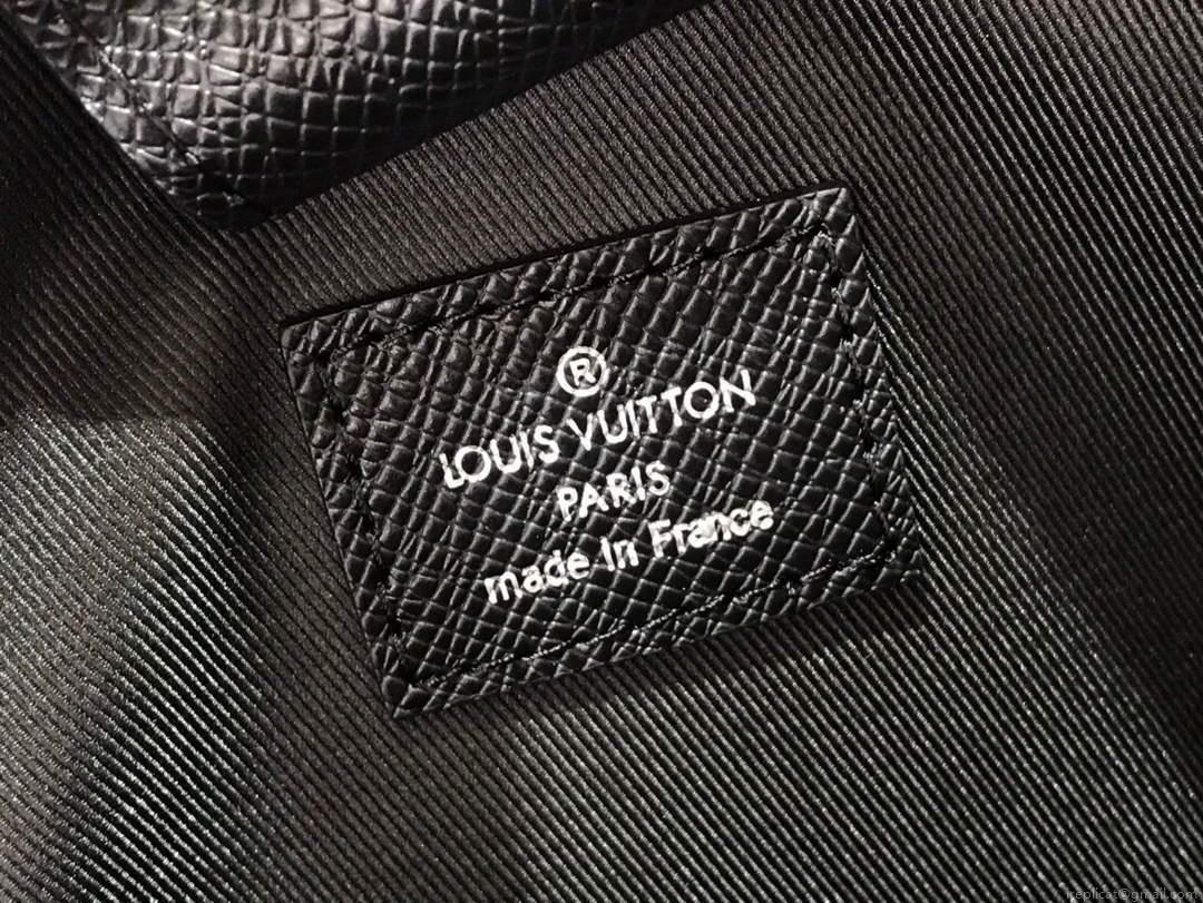 LV M30769 Louis Vuitton Briefcase Backpack Taiga Black