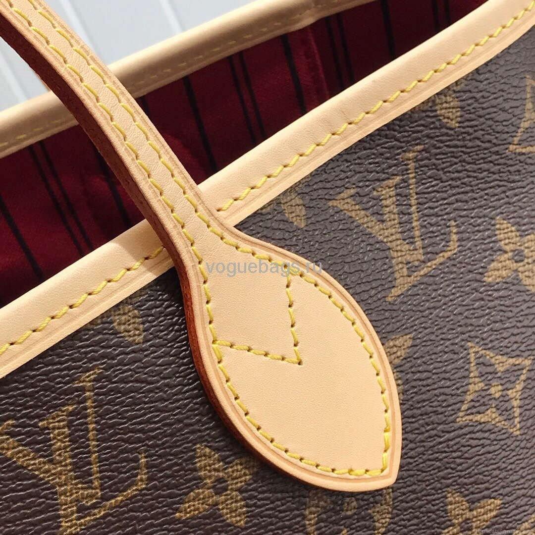 LV M41177 Louis Vuitton Neverfull MM Monogram M41178 Bag Red