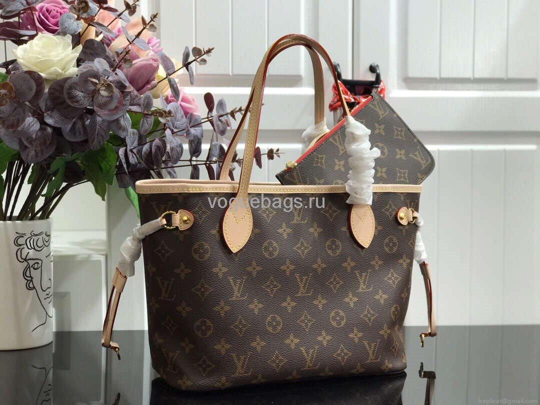 LV M41245 Louis Vuitton N41362 Neverfull PM Monogram Bag Red