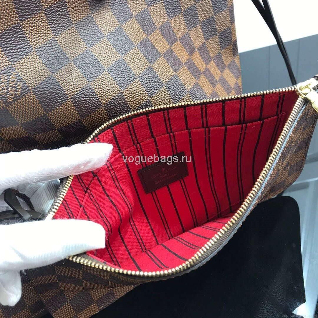 LV M41358 Louis Vuitton Neverfull MM Damier Ebene N41603 Bag