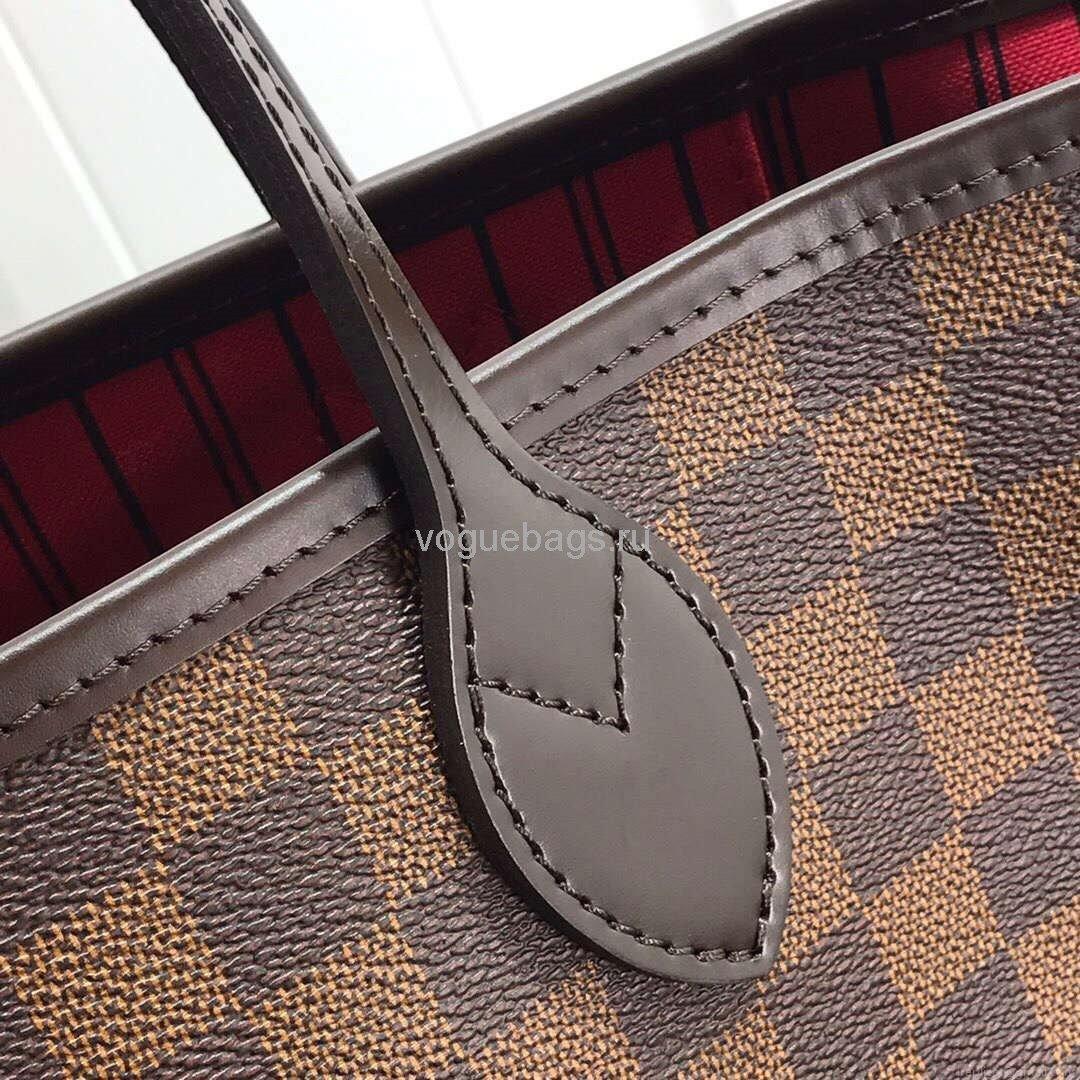 LV M41358 Louis Vuitton Neverfull MM Damier Ebene N41603 Bag