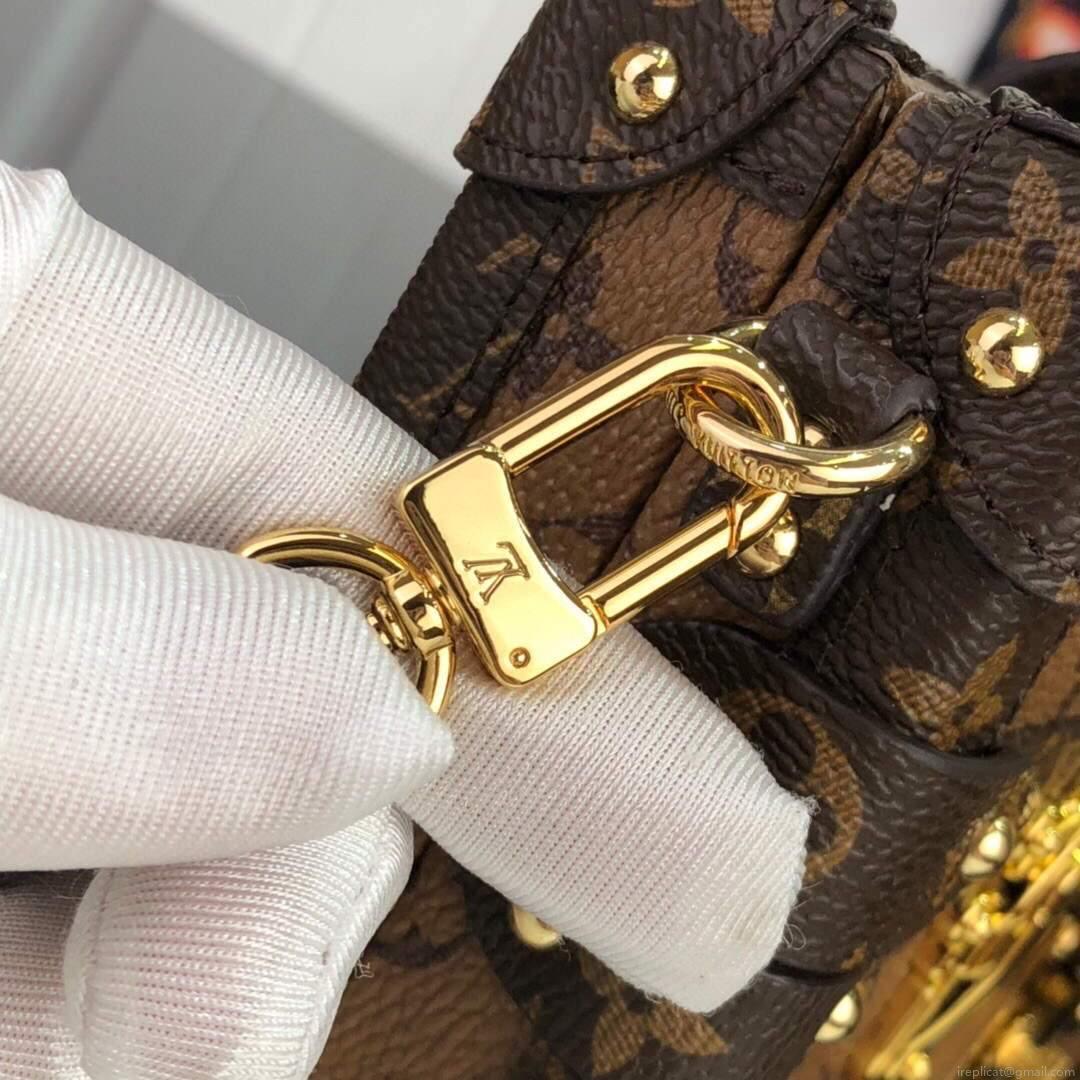 LV M44154 Louis Vuitton Petite Malle Monogram Reverse M44199 Bag