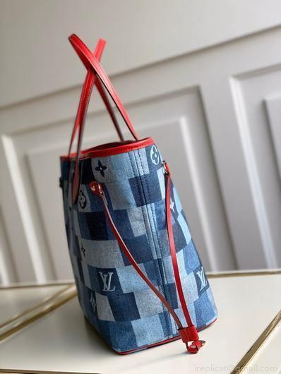 LV M44918 Louis Vuitton Lvxlol Neverfull MM Bag M45201 Monogram Blue