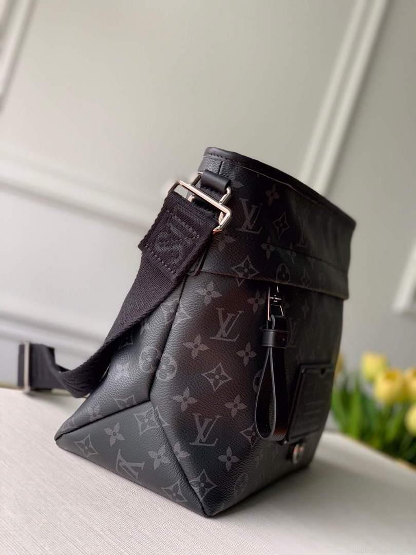 LV M45216 Louis Vuitton Besace Zippee Medium Messenger Bag Black