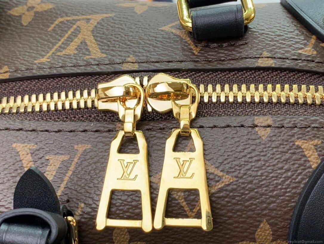 LV M45571 Louis Vuitton Petite Malle Souple Bag Monogram Black