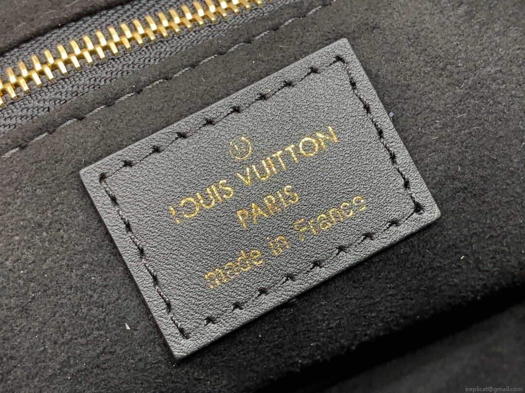 LV M45571 Louis Vuitton Petite Malle Souple Bag Monogram Black