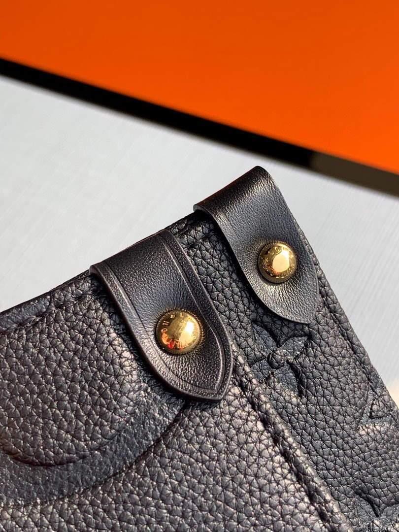 LV M45595 Louis Vuitton Onthego MM M45660 Bag Monogram Empreinte Leather Black