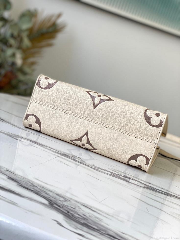 LV M45654 Louis Vuitton Onthego Pm Tote M45659 Bag Cream