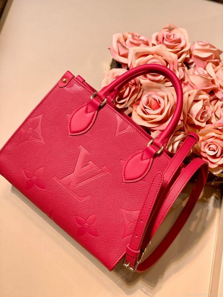 LV M45660 Louis Vuitton Onthego Pm Tote M45653 Bag Red