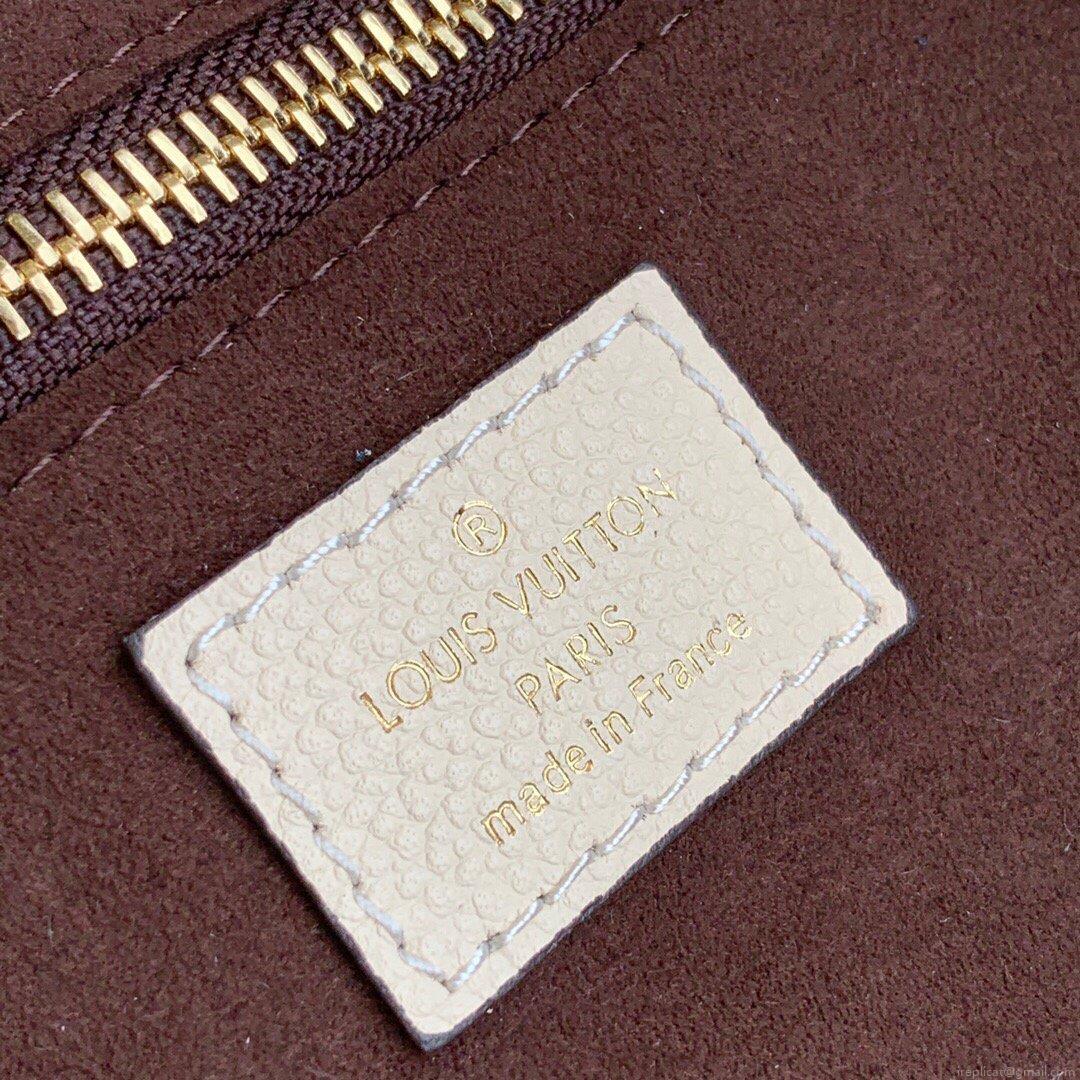 LV M45684 Louis Vuitton Neverfull MM M45686 Bag Embossed Cowhide Leather
