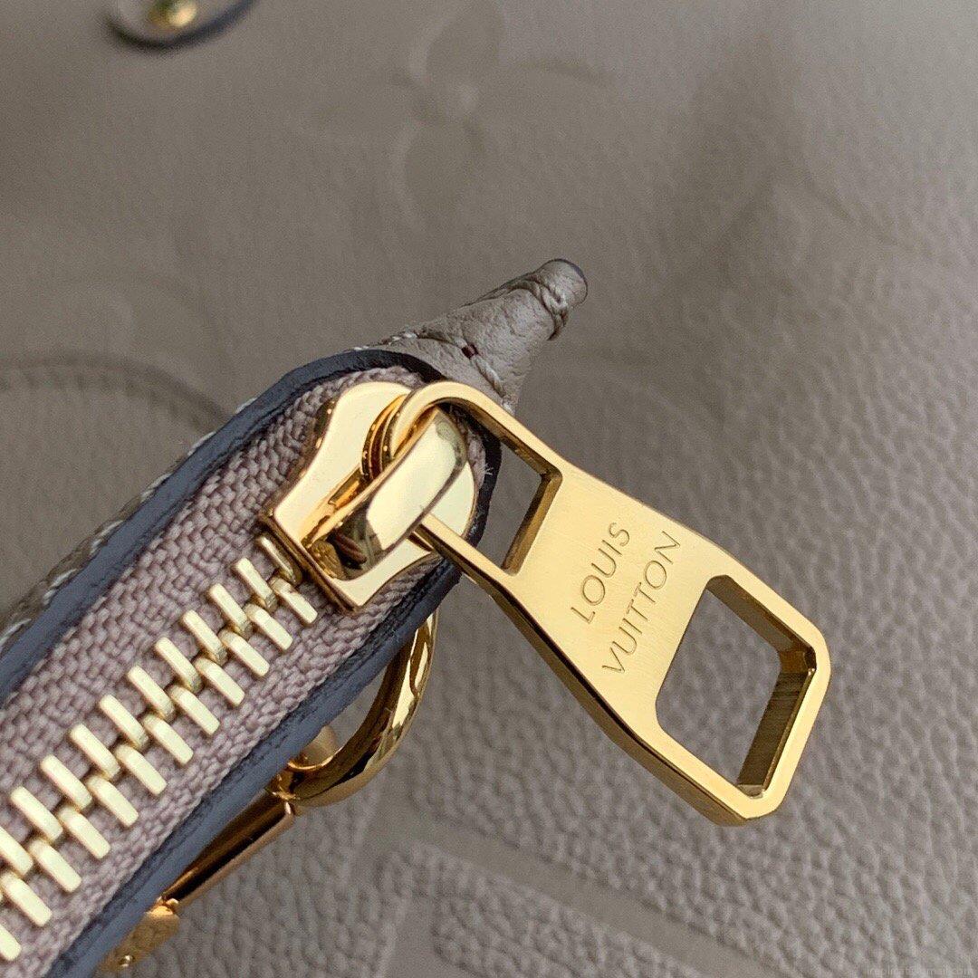 LV M45686 Louis Vuitton Neverfull MM M45685 Bag Embossed Cowhide Leather