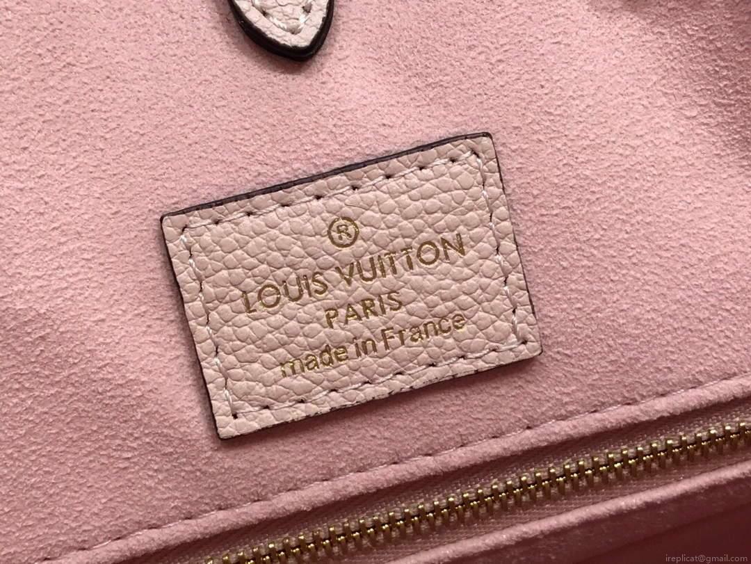LV M45717 Louis Vuitton Onthego MM Handbag Cream/Saffron