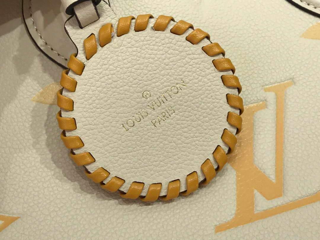 LV M45717 Louis Vuitton Onthego MM M45718 Bag Cream Saffron