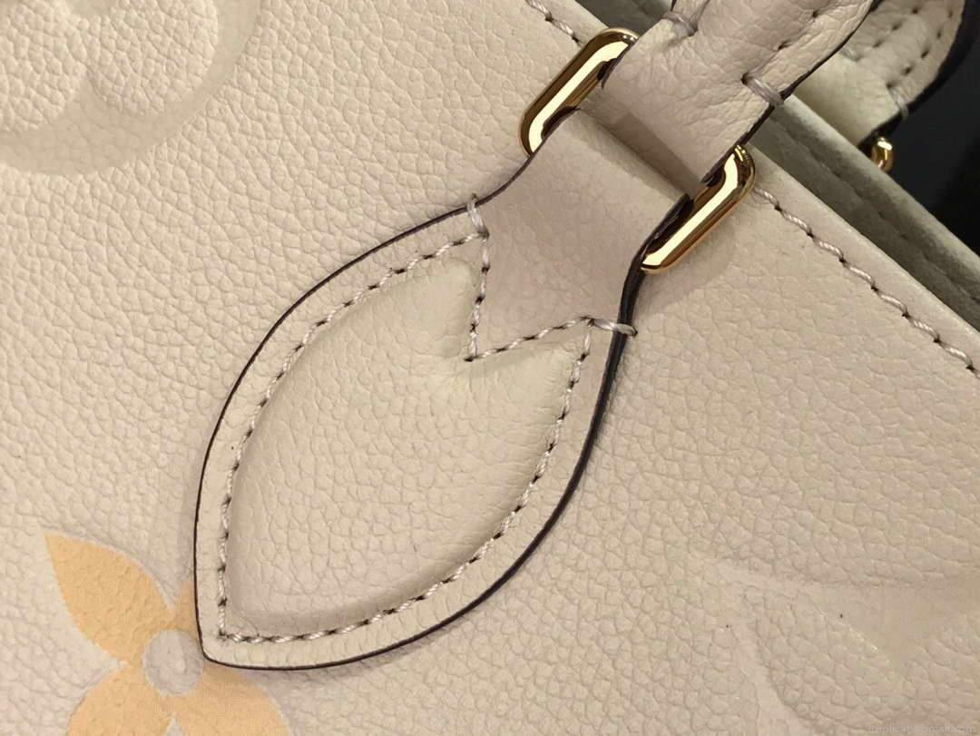 LV M45717 Louis Vuitton Onthego MM M45718 Bag Cream Saffron