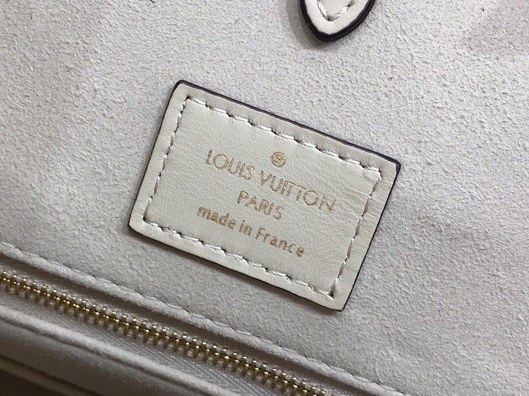 LV M45717 Louis Vuitton Onthego MM M45718 Bag Cream Saffron