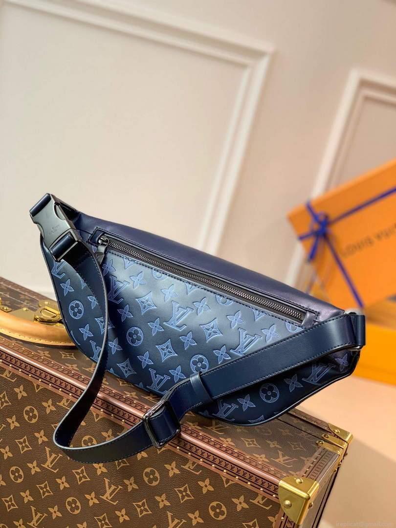 LV M45729 Louis Vuitton Discovery Bumbag PM Navy Blue