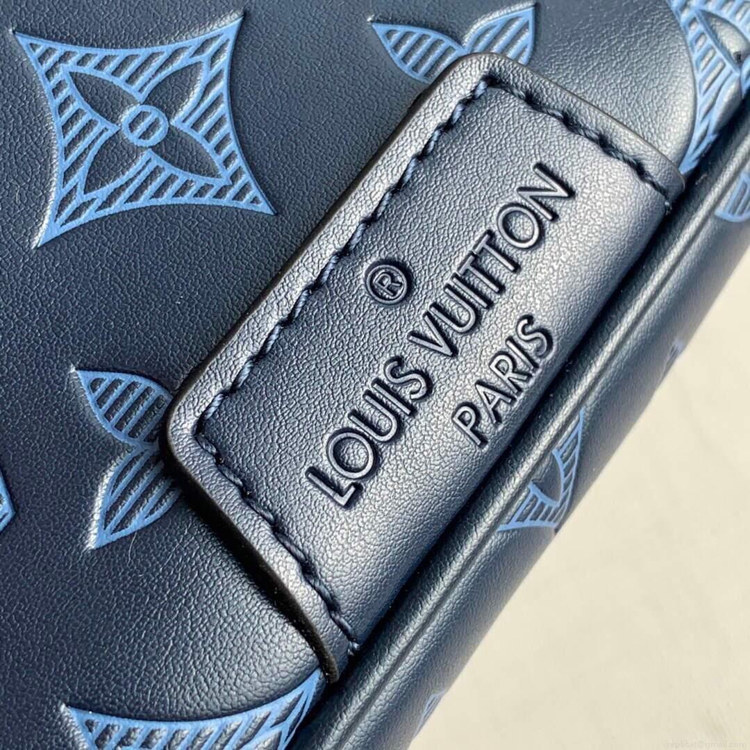 LV M45729 Louis Vuitton Discovery Bumbag PM Navy Blue