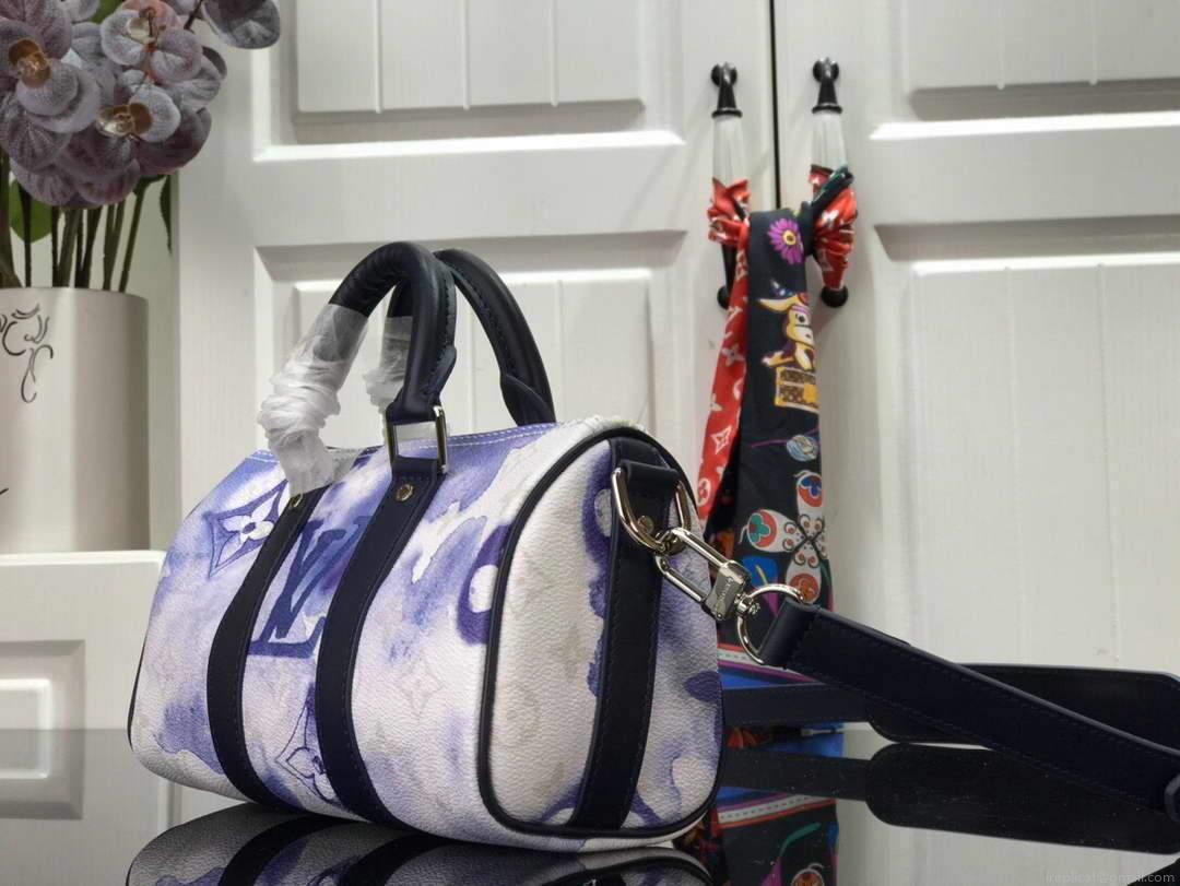 LV M45761 Louis Vuitton Keepall XS Watercolor Blue