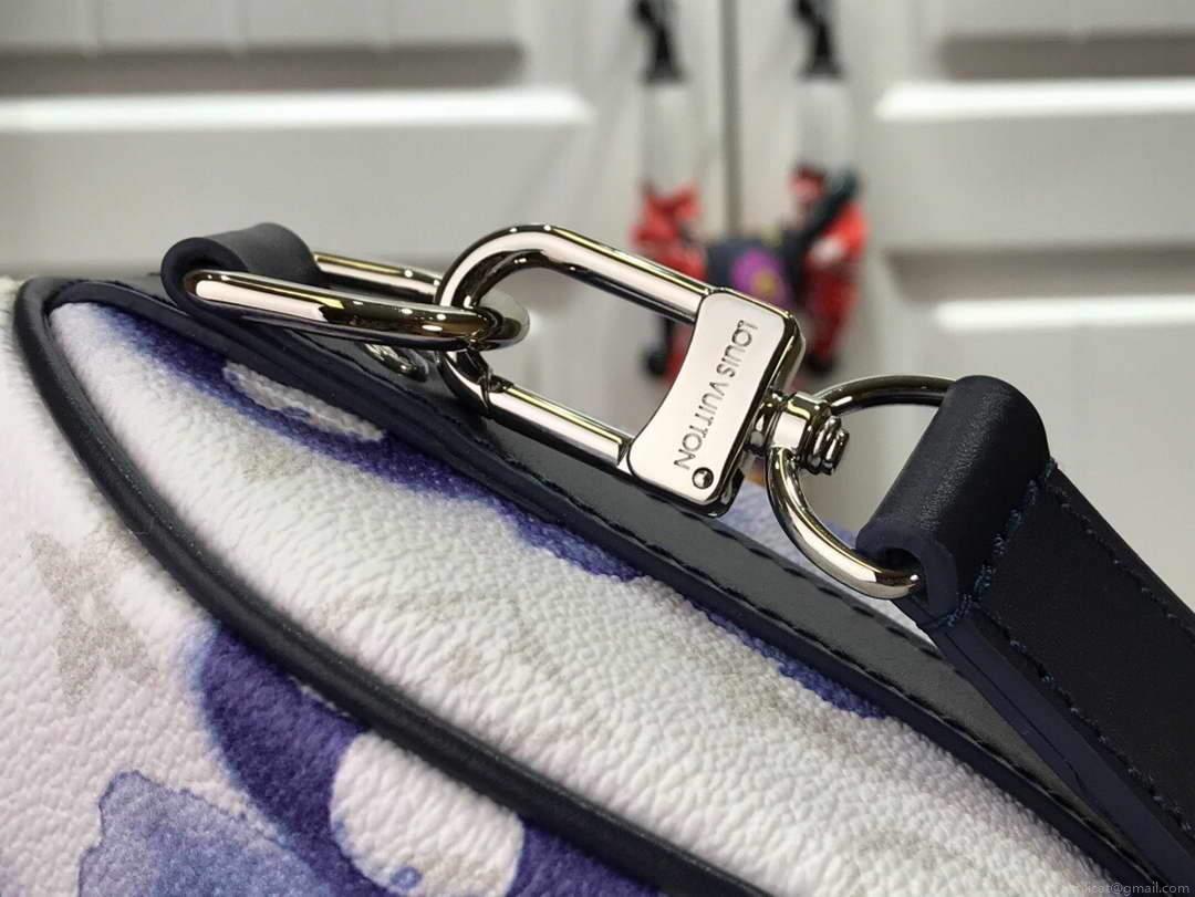 LV M45761 Louis Vuitton Keepall XS Watercolor Blue
