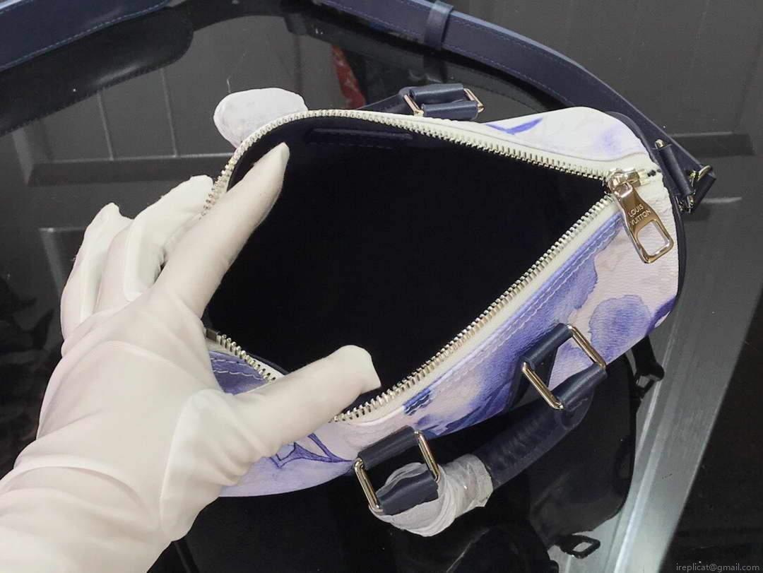 LV M45761 Louis Vuitton Keepall XS Watercolor Blue