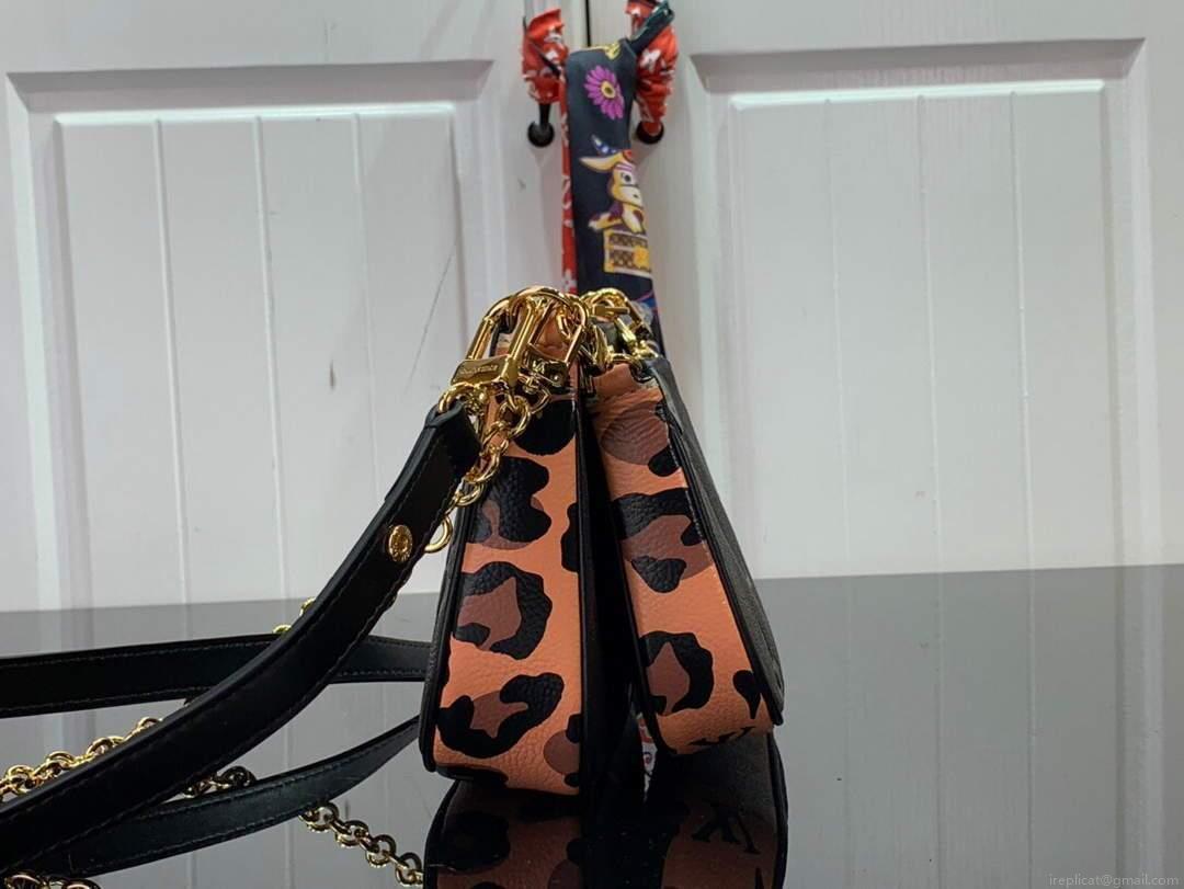LV M45777 Louis Vuitton M80447 M80399 Multi Pochette Accessoires Bag Black