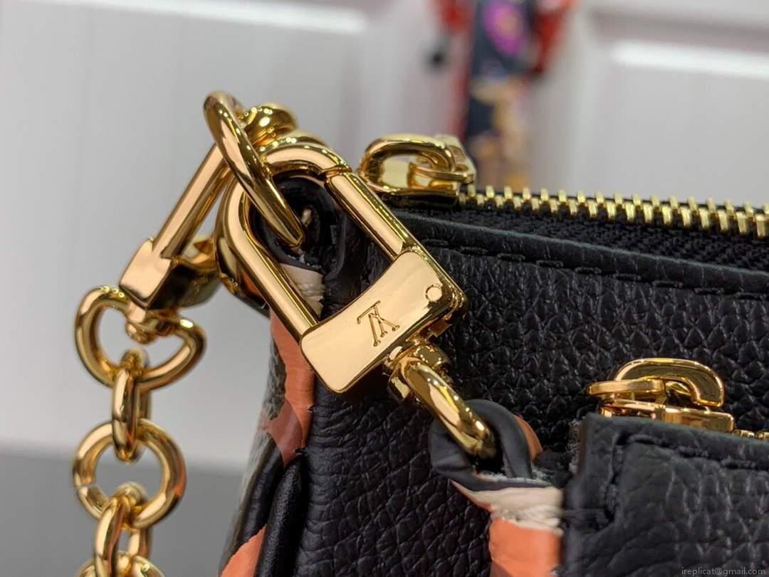 LV M45777 Louis Vuitton M80447 M80399 Multi Pochette Accessoires Bag Black