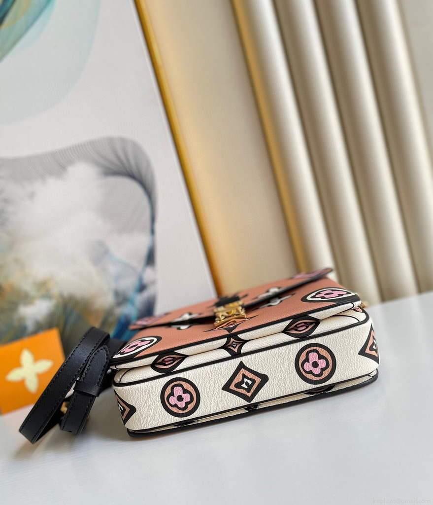 LV M45823 Louis Vuitton M45596 Pochette Metis Bag Arizona Beige