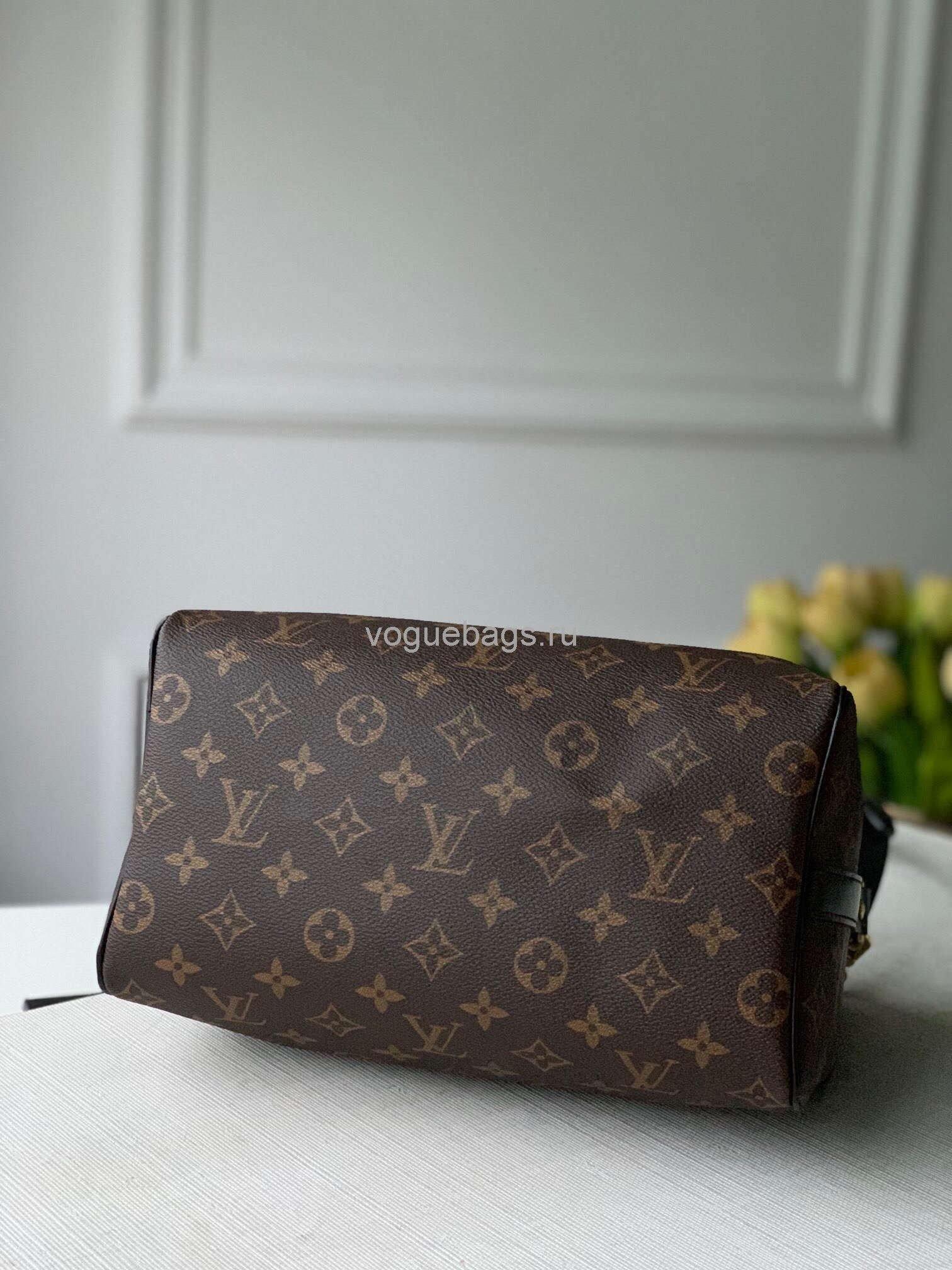 LV M48285 Louis Vuitton Speedy Bandouliere 25 Bag Monogram Canvas M41113 Black