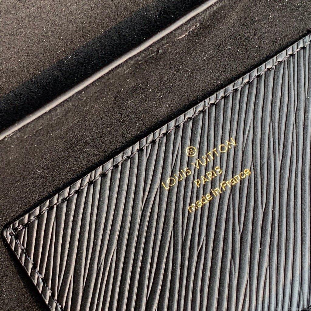 LV M50282 Louis Vuitton M57517 Twist MM shoulder Epi bag Black