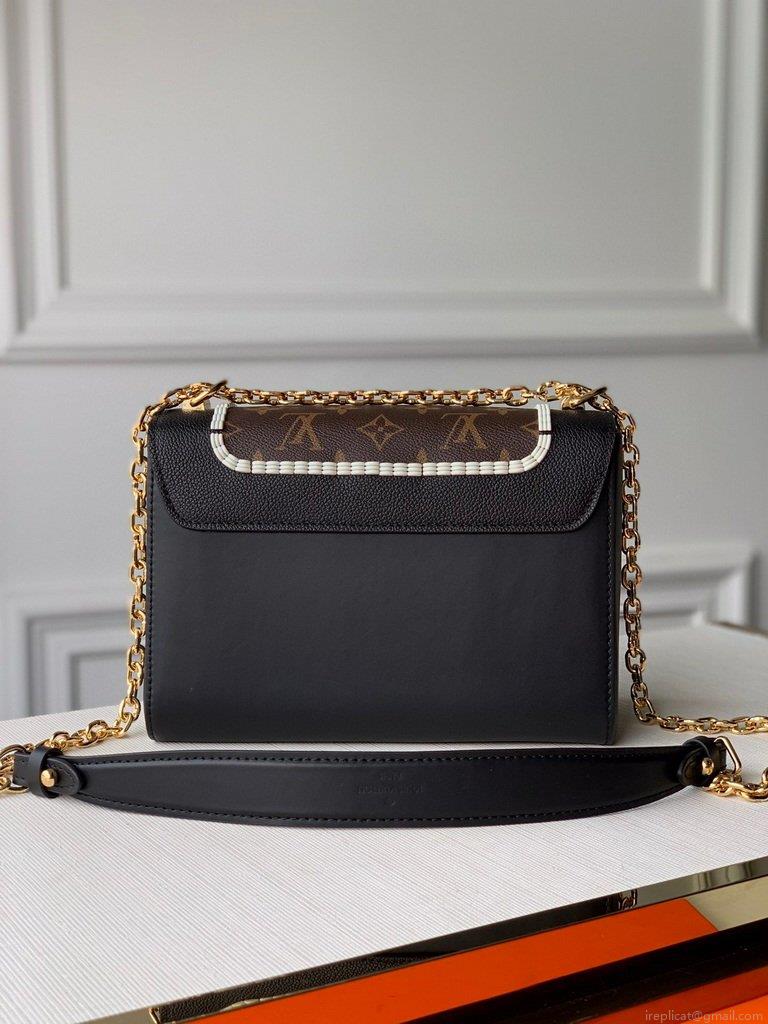 LV M50282 Louis Vuitton M57517 Twist MM shoulder Epi bag Black and Monogram