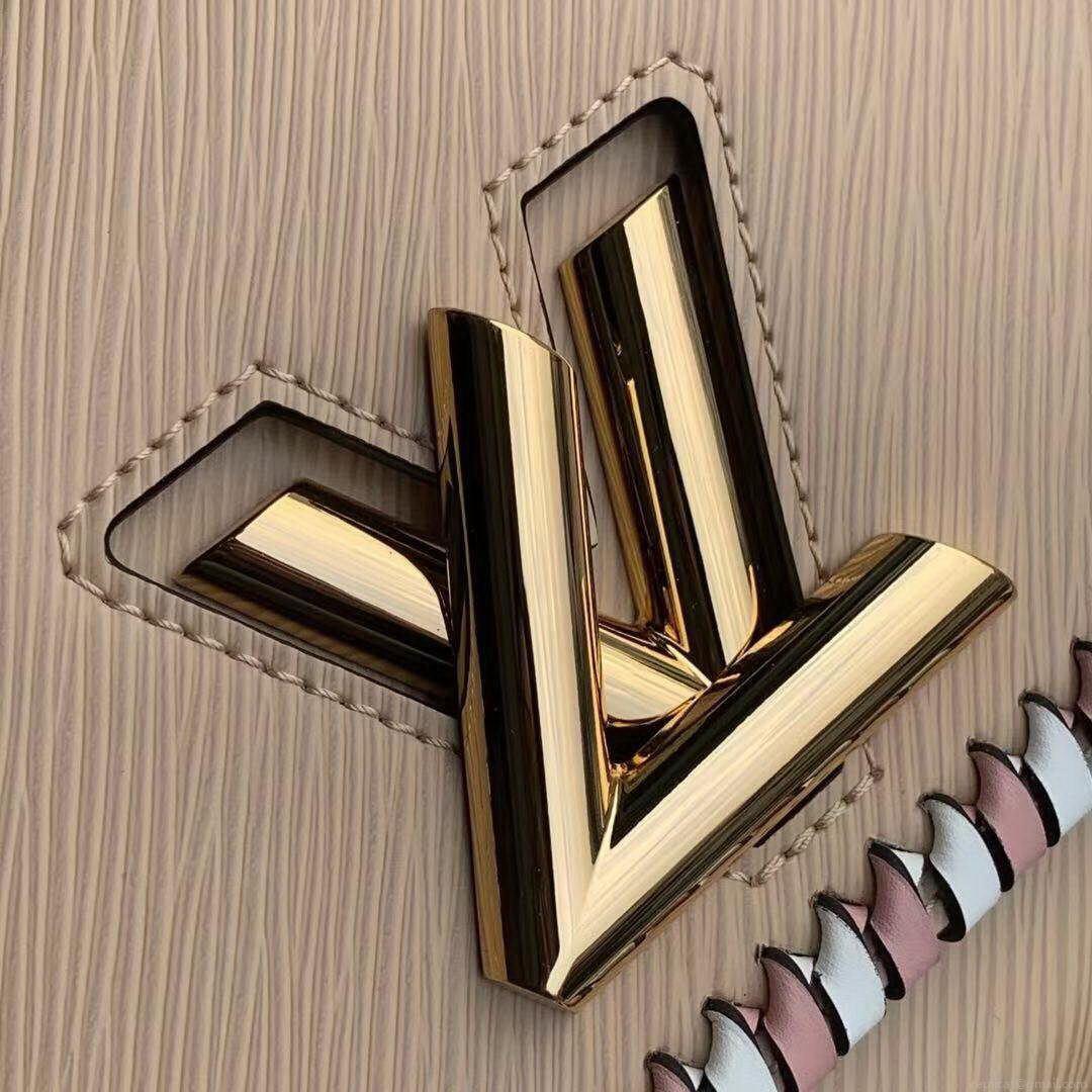 LV M50283 Louis Vuitton Twist MM Bag Apricot