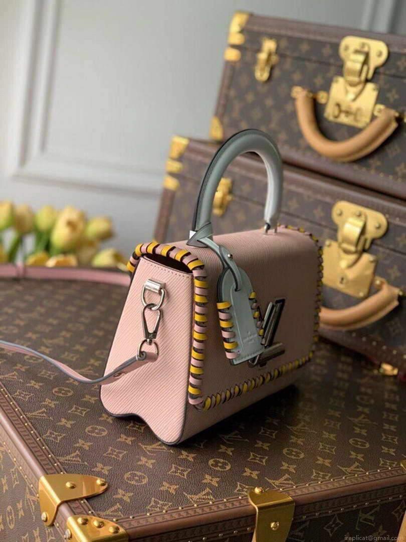 LV M50283 Louis Vuitton Twist MM Bag Pink