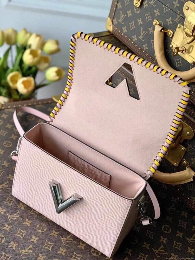 LV M50283 Louis Vuitton Twist MM Bag Pink