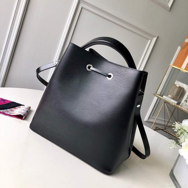 LV M54366 Louis Vuitton NÉONOÉ MM Epi Bag Black