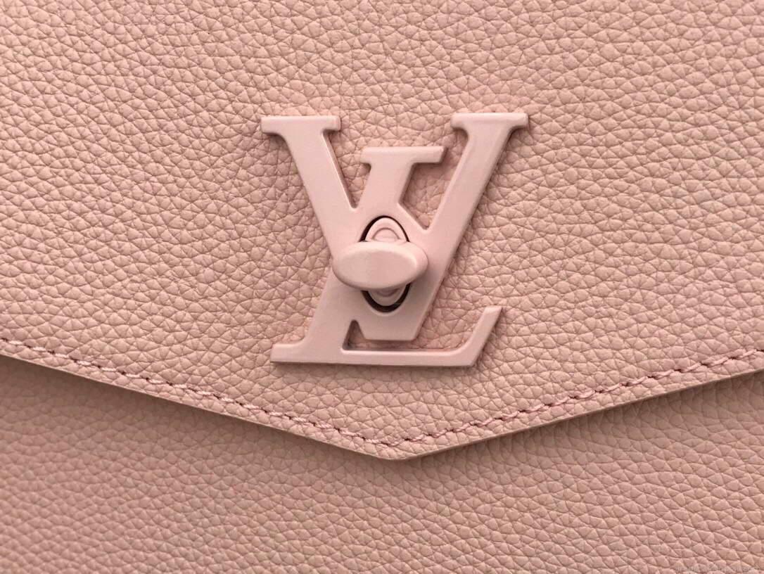 LV M55846 Louis Vuitton Lockme Tote MM Leathers M55817 Bag Pink