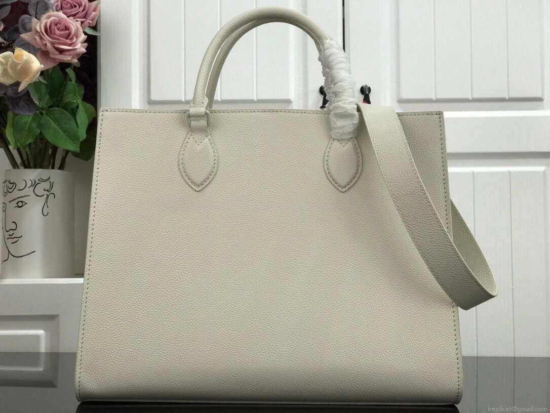 LV M55846 Louis Vuitton Lockme Tote MM Leathers M55818 Bag White
