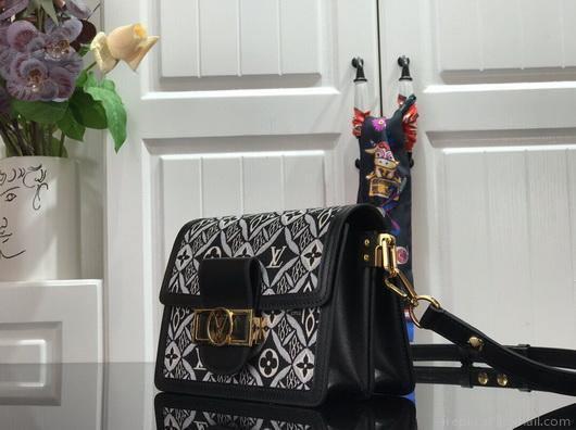 LV M55964 Louis Vuitton M56141 Mini Dauphine Bag Black
