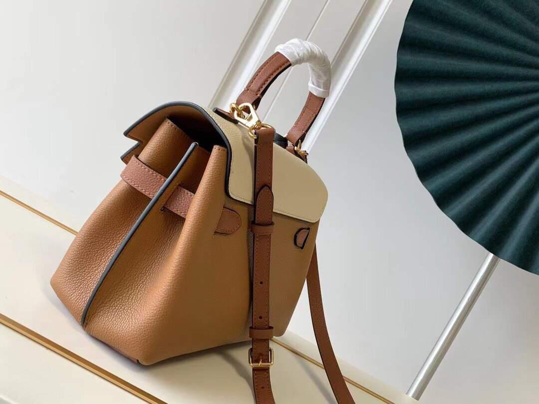 LV M56645 Louis Vuitton Lockme Ever BB Handbag M56321 Caramel Brown