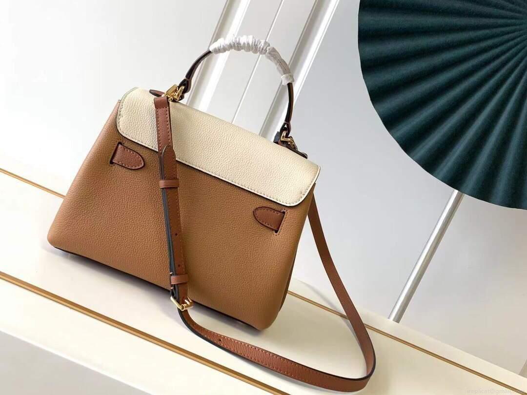 LV M56645 Louis Vuitton Lockme Ever BB Handbag M56321 Caramel Brown