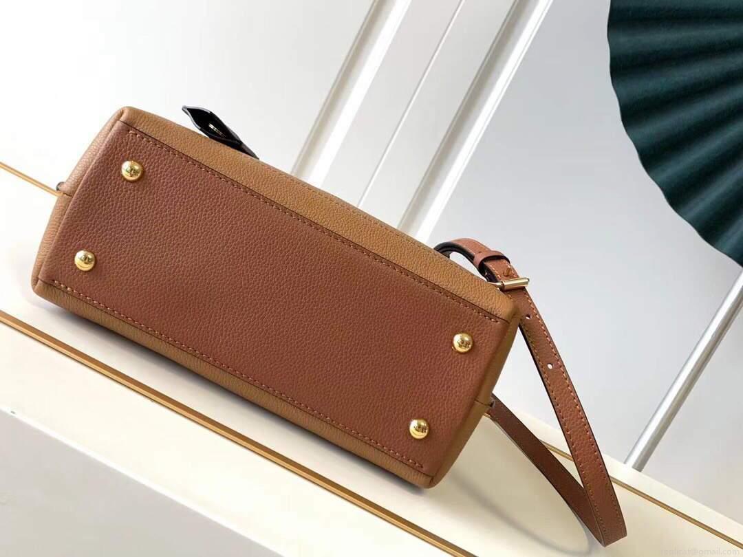 LV M56645 Louis Vuitton Lockme Ever BB Handbag M56321 Caramel Brown