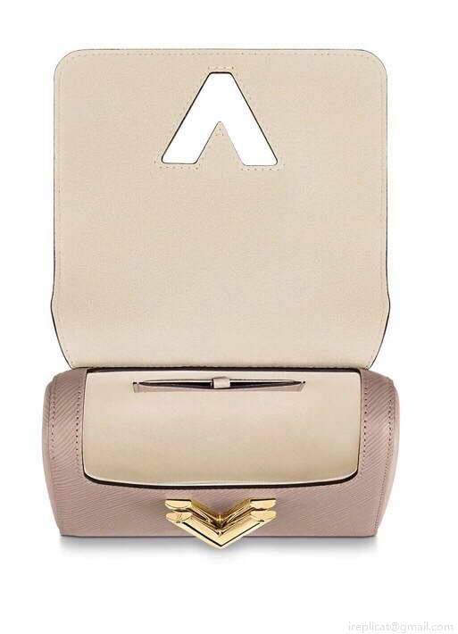 LV M57049 Louis Vuitton Twist PM Bag Epi Leather Galet