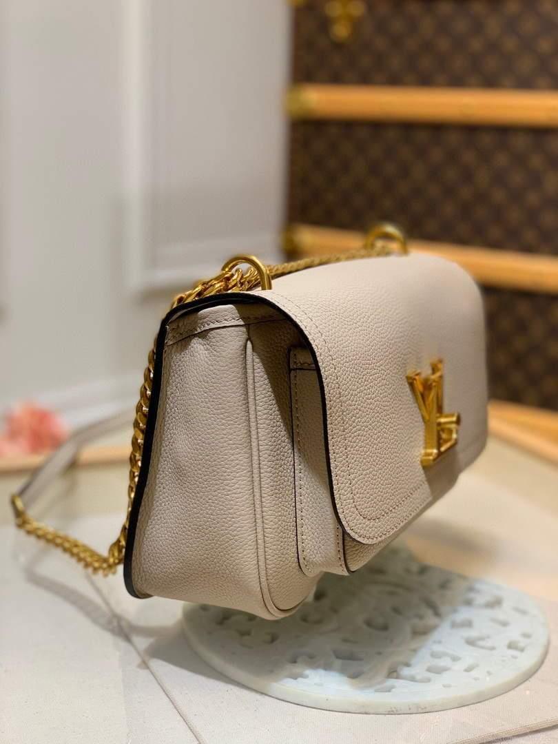 LV M57072 Louis Vuitton M57067 Lockme Chain PM Shoulder Bags in Greige