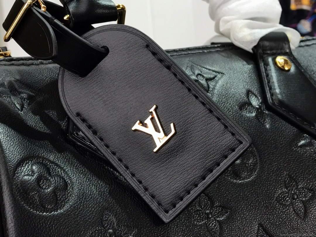 LV M57111 Louis Vuitton Speedy BB Handbag Black