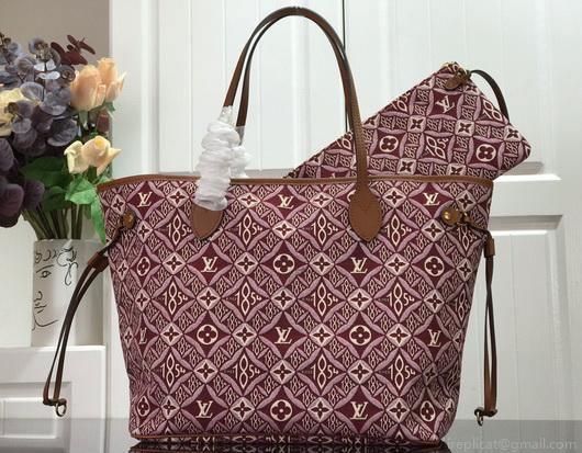 LV M57273 Louis Vuitton M57230 since 1854 Neverfull MM Shopping Bag Bordeaux