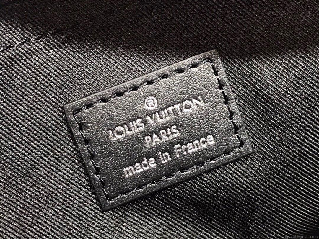 LV M57307 Louis Vuitton Steamer Messenger Bag Black