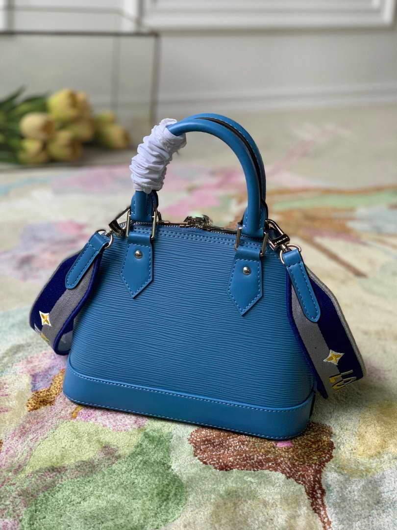 LV M57426 Louis Vuitton Alma BB Handbag Blue
